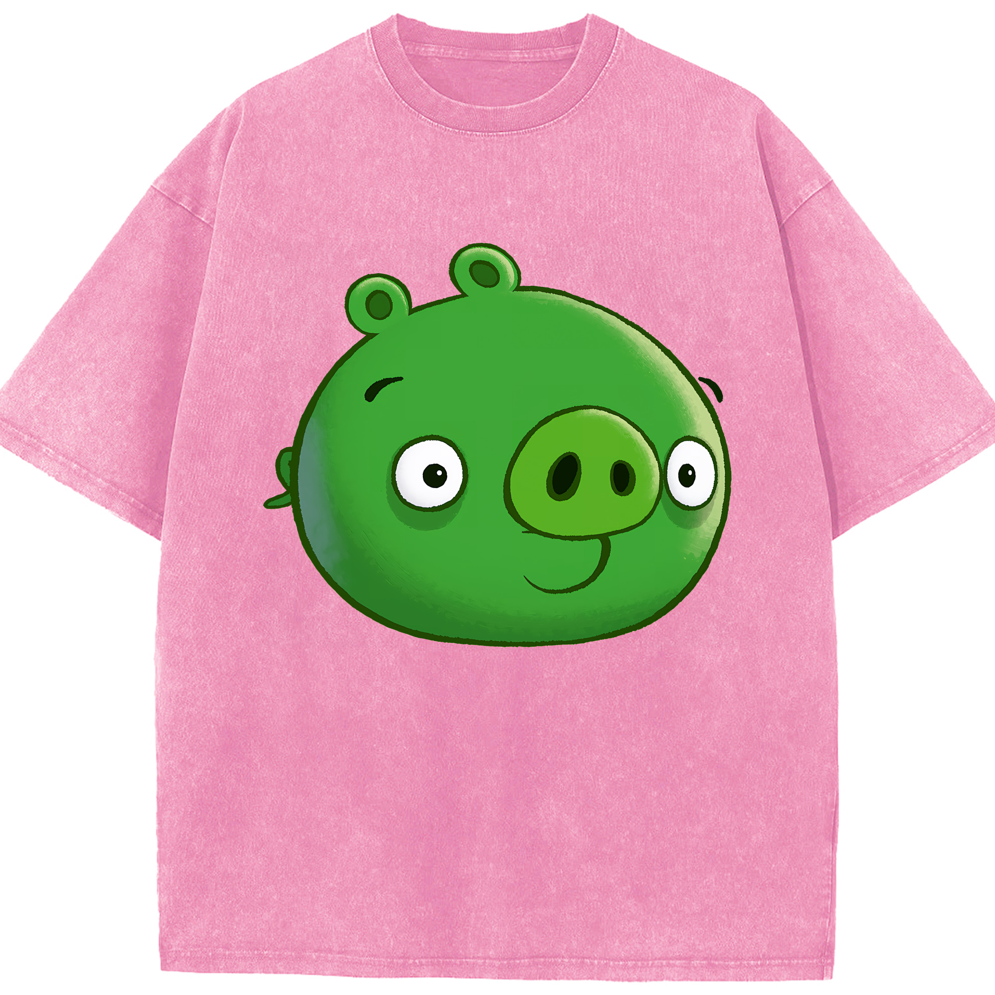 （画像用） Angry Birds アングリーバード 綿100% ヴィンテージ風 半袖Tシャツ（フロントプリント）